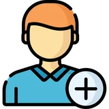 ícone para criar conta no app